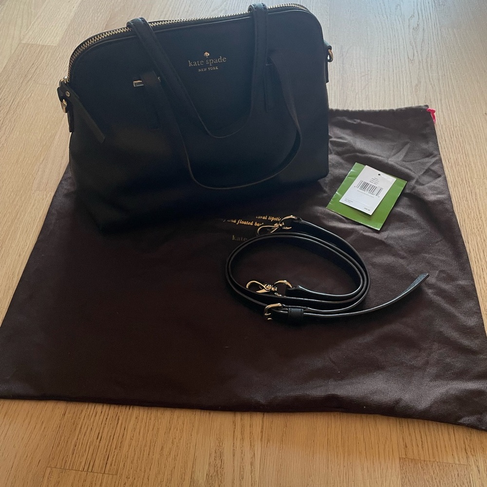Like new Kate Spade Maise Cedar Street crossbody with top handle leather purse.